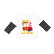 USC Trojans Kids White Im An Allstar Infant Frank Long Sleeve T-Shirt